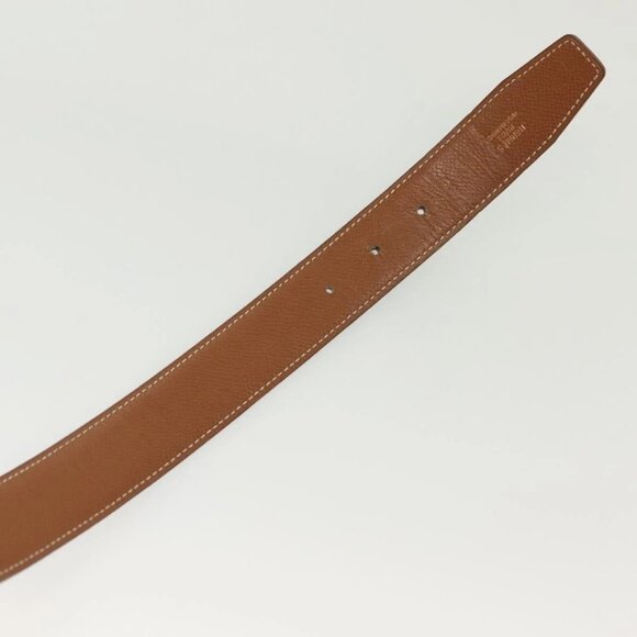 HERMES Constance H Belt Leather 31.1"" Black Auth ki5928 - Picture 8 of 10